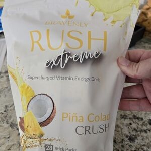Bravenly Global Pina Colada Rush in individual packages.